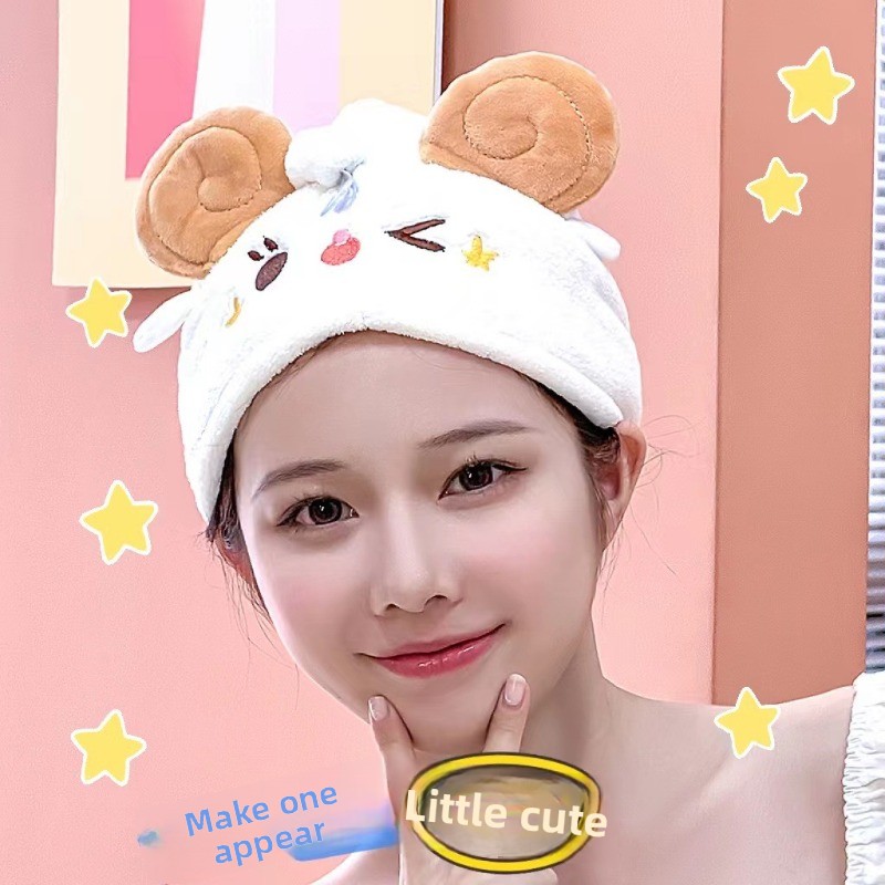 귀여운 카와이 양털 드라이 헤어 캡 초흡수 퀵 드라이  - Golf Towel 리뷰 및 가격