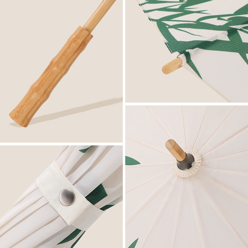 빈티지 스타일의 중국풍 대형 대나무 우산, 16개의 살 - Golf Umbrella Large 리뷰 및 가격