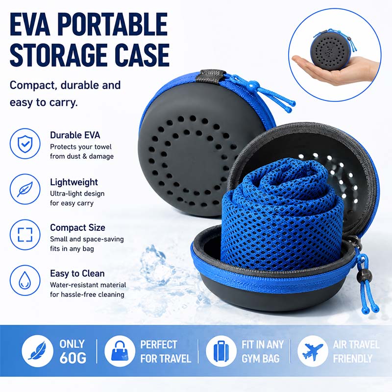 즉시 냉각되는 EVA 케이스가 있는 퀵 드라이 스포츠  - Golf Towel 리뷰 및 가격