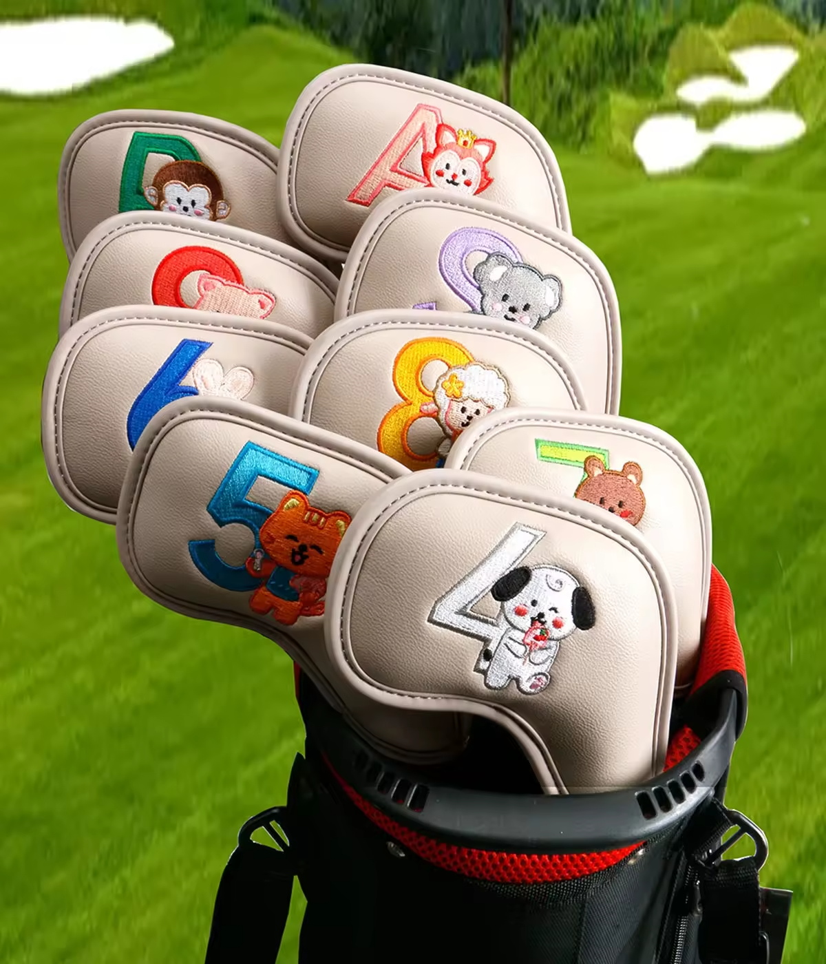 9Pcs 귀여운 만화 동물 골프 아이언 헤드 커버, P - Golf Clubs 리뷰 및 가격